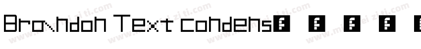 Brandon Text Condens字体转换